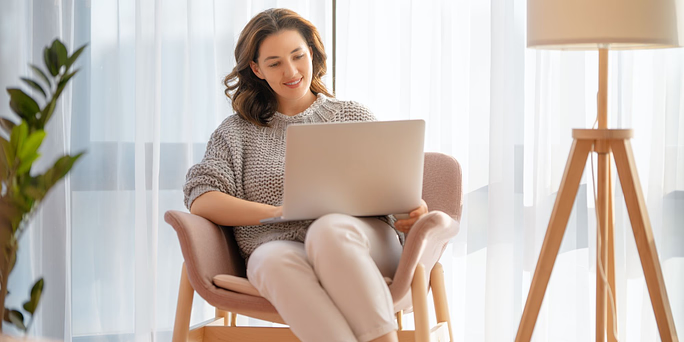 A Woman Researching The Truth About Getting the Abortion Pill Through Telehealth
